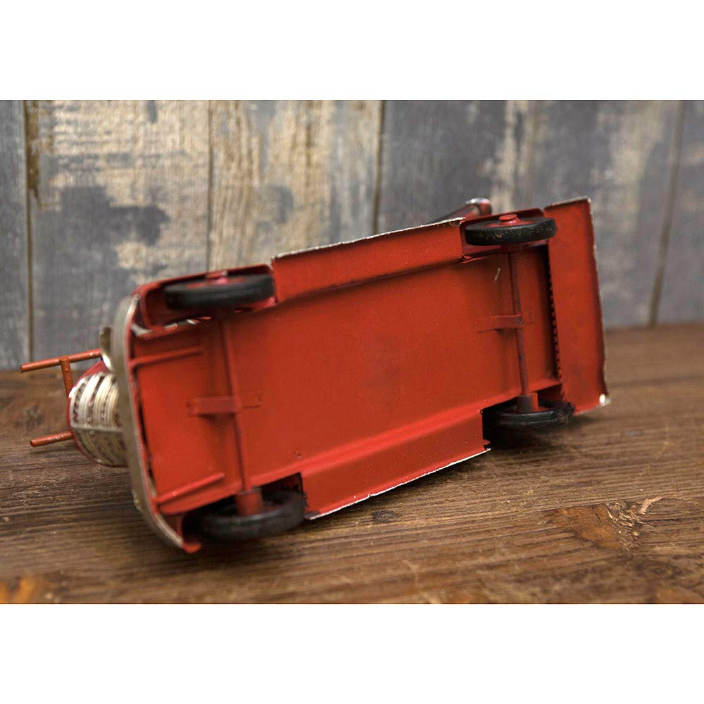 Akizuki Trading Co., Ltd. Decorative Figurine: Fire Dept. W23×D8×H18cm Vintage Car 1304A-5890