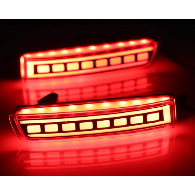 Square Rear Bumper decoration lamp led brake light For NISSAN KICKS -2024