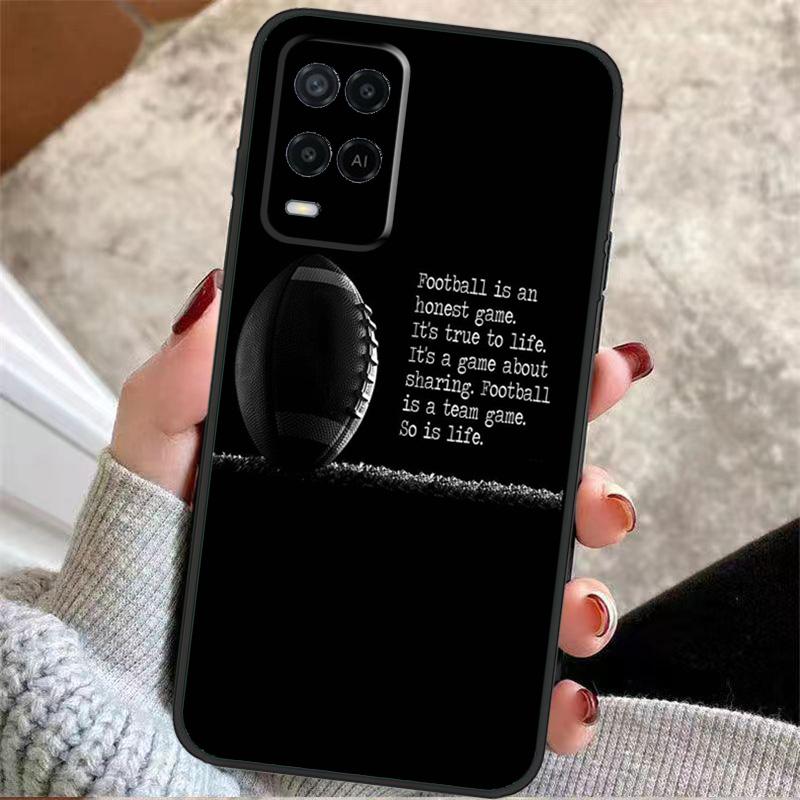 

Rugby Ball Kit Team Case For Oppo A5 Pro A38 A58 A78 A98 A54 A74 A94 A18 A57 A17 A77 A80 A60 A40 A96 A76 A16 A15 OPPO A76