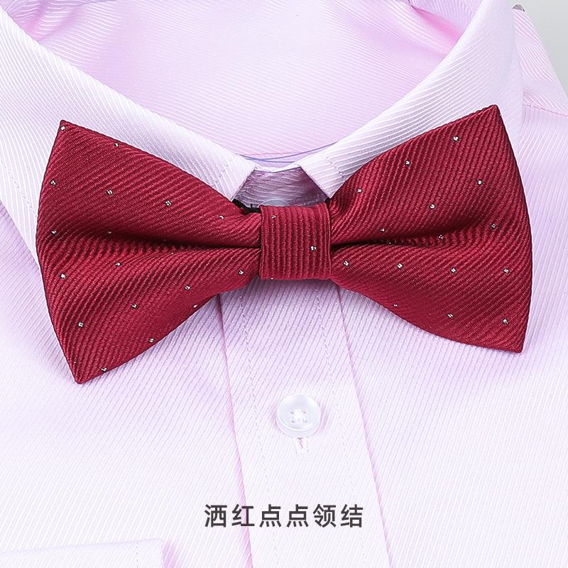 Bow Tie Wedding Male, Korean Groom Wedding Best Man Men British Bow Tie Burgundy Bow Red Bow Tie