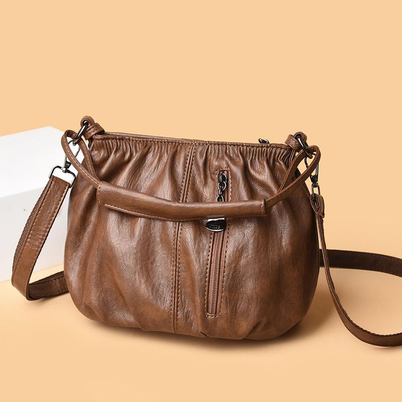 Small Bag Fashionable Texture Simple New Trendy Messenger Bag Shoulder Bag Casual Bag Armpit Bag