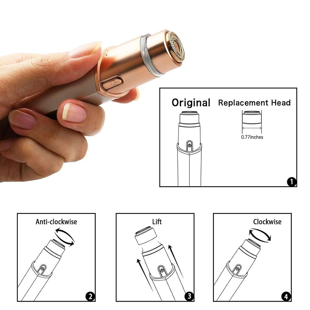 Waschbarer Gesichtshaarentferner Reparatur Haarentferner Kopf Sanfter Rasierkopf für makellose
