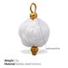 European and American sweet and cool style DIY dopamine ceramic pendant stainless steel plated 18K gold creative jewelry collection