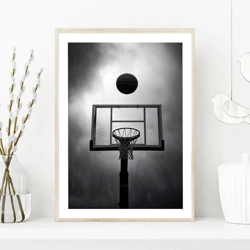 Basketball Dream Inspirational Quotes Canvas Wall Art Painting Poster for Players Fans Living Room Boy Bedroom Home Decor Mural