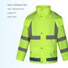 Outdoor Fluorescent Yellow Raincoat Suit Men's and Women's Traffic Road Administration Reflective Warning Separates Rain Pants New Safety Warning Suit