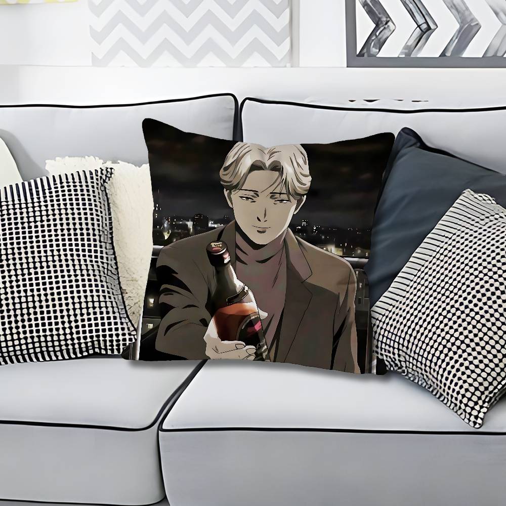 JJohan LLiebert Monster Anime Celebrity Merchandise AllMatch Printed Pillow Case Sofa Car Office Room Decoration Protector