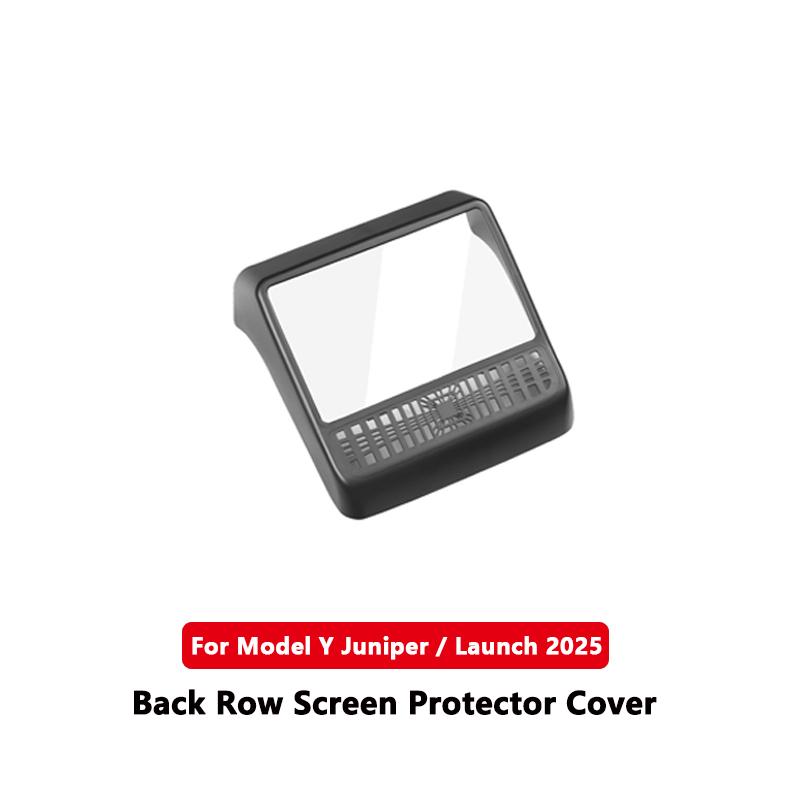 For Tesla Model Y Juniper 2025 2026 ABS Rear Center Console Air Outlet All-inclusive Protective Cover Integrated Tempered Glass