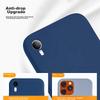 Liquid Silicone Case for XR, IPhone XR Protective Cover, Full Coverage Lens Liquid Silicone Protective Case with Shockproof Ultra-Thin Soft, Navy Blue
