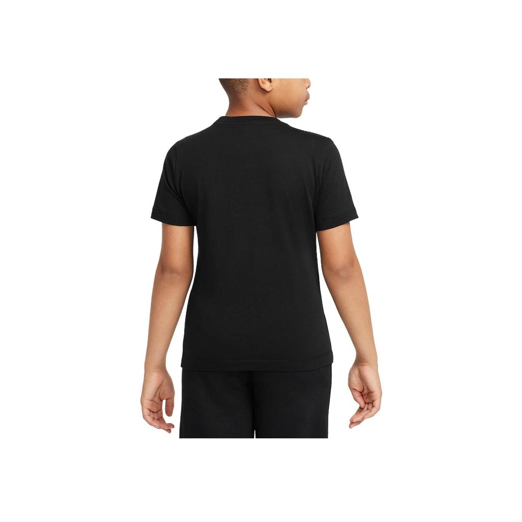 Nike Sportswear Classic Fashion Simple Versatile Short Sleeve T-Shirt Kids tops Black HQ3243-010