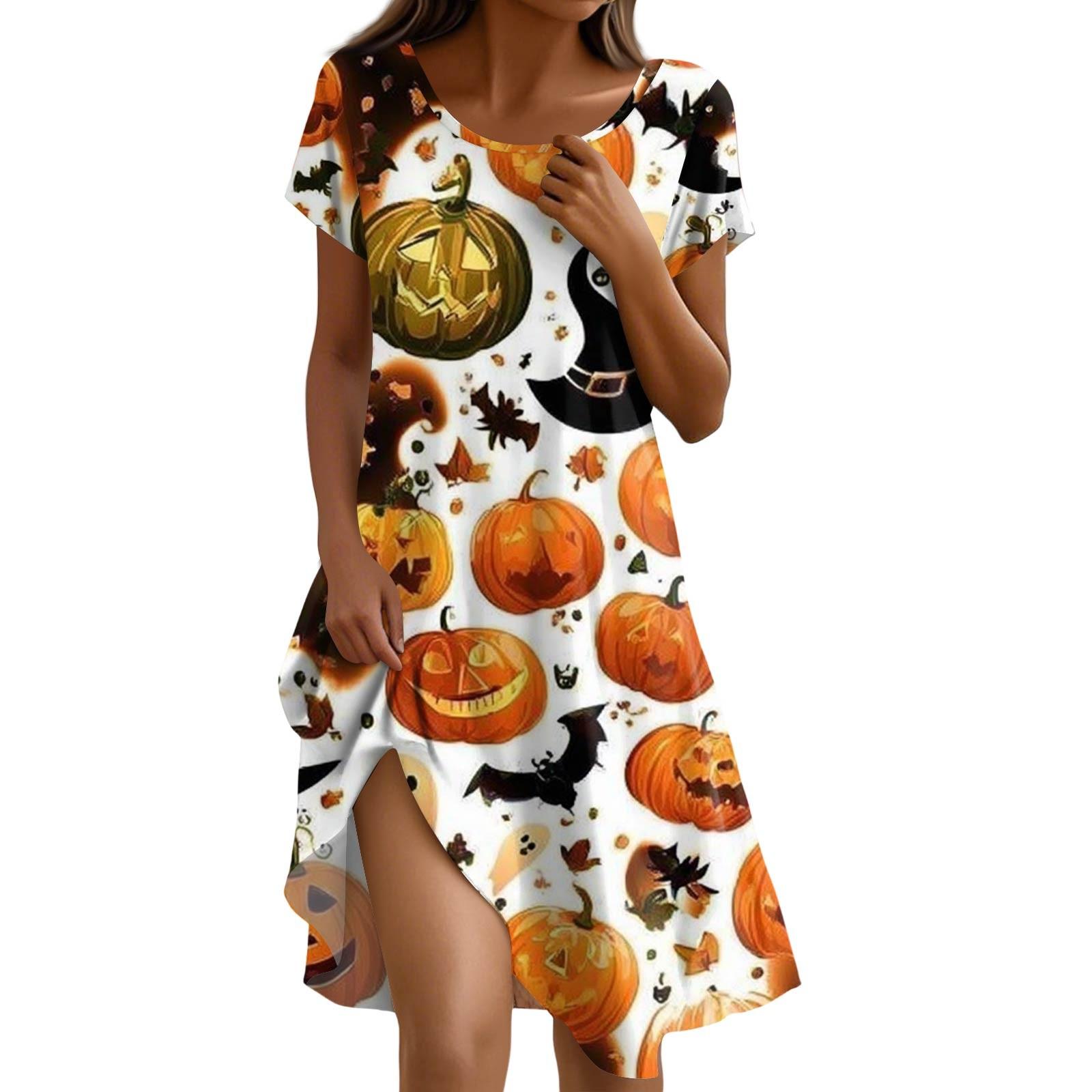 

Платье с коротким рукавом для женщин, повседневное, свободного кроя, летний сарафан, платье с принтом и карманами M жёлтый