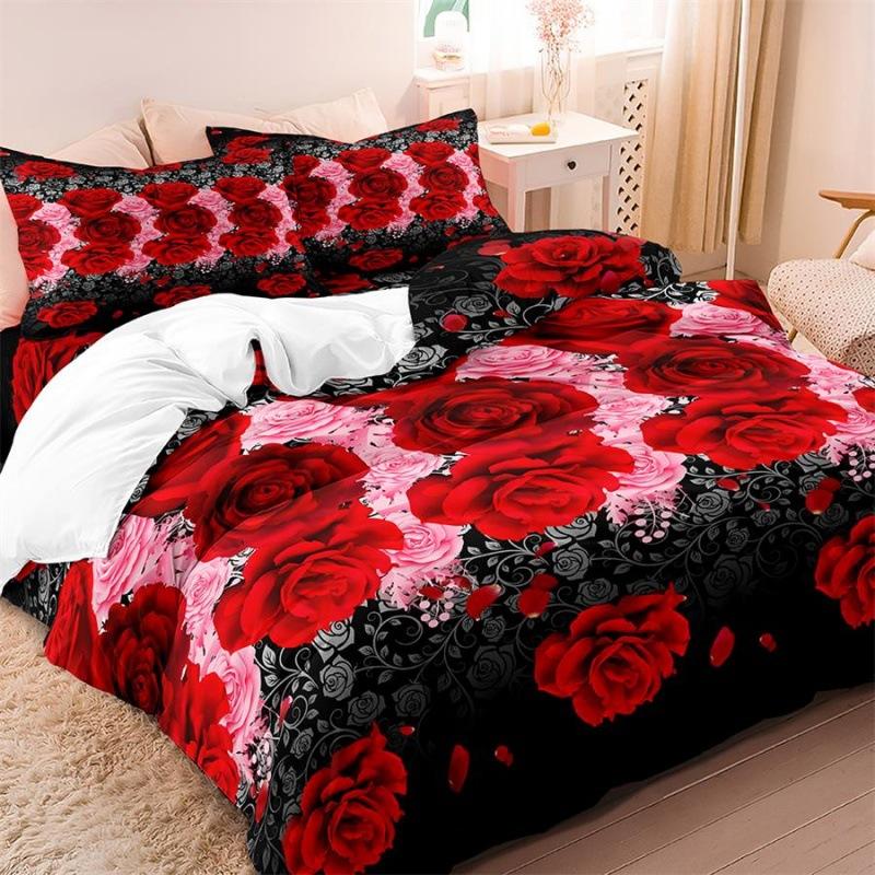 Fashion Technology Printing, 3D Digital Printing, Bedding, Duvet Covers, Pillowcases, Three-piece Sets