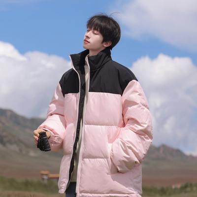 New Autumn and Winter Stand Collar Down Jacket Men's Trendy Fashionable Warm and Cold-resistant Casual Jacket for Men