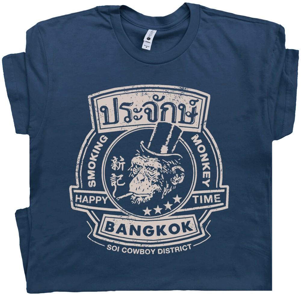 Футболка Smoking Monkey Bar Бангкок Таиланд Известный паб Мальчишник Крутой фильм 3XL