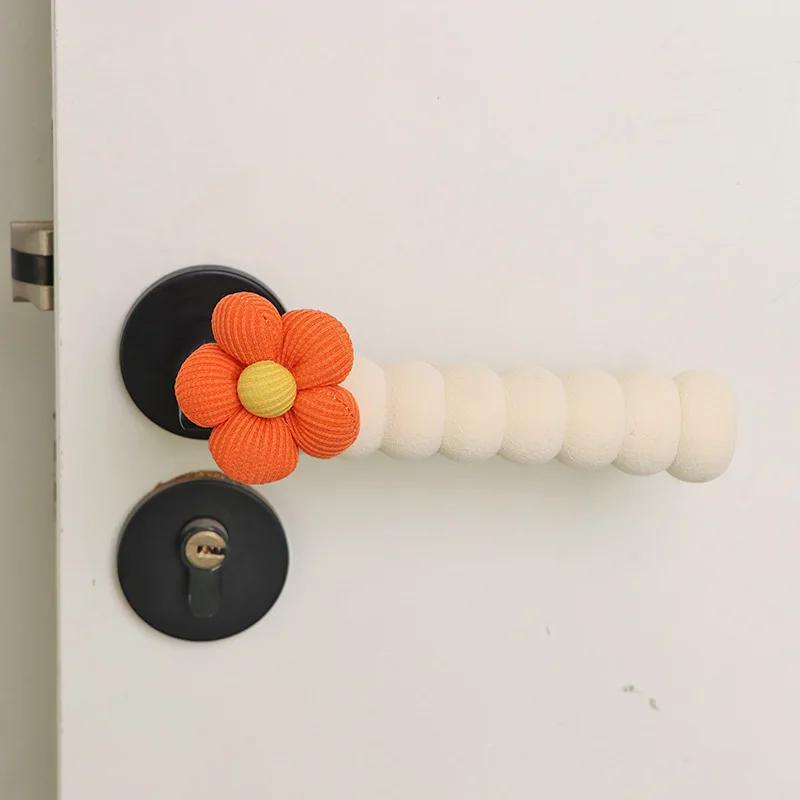 Flower EVA Door Handle Gloves Cute Dust Protective Cover Thickened Household Anti-collision Anti-static Universal Handle Cover
