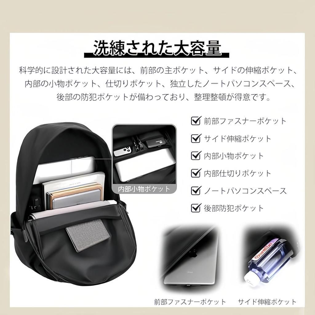 Rucksack for Men and Women, Large Capacity, Waterproof, Lightweight, Perfect for Commuting, School, Travel, Leisure, Fashion, Unisex