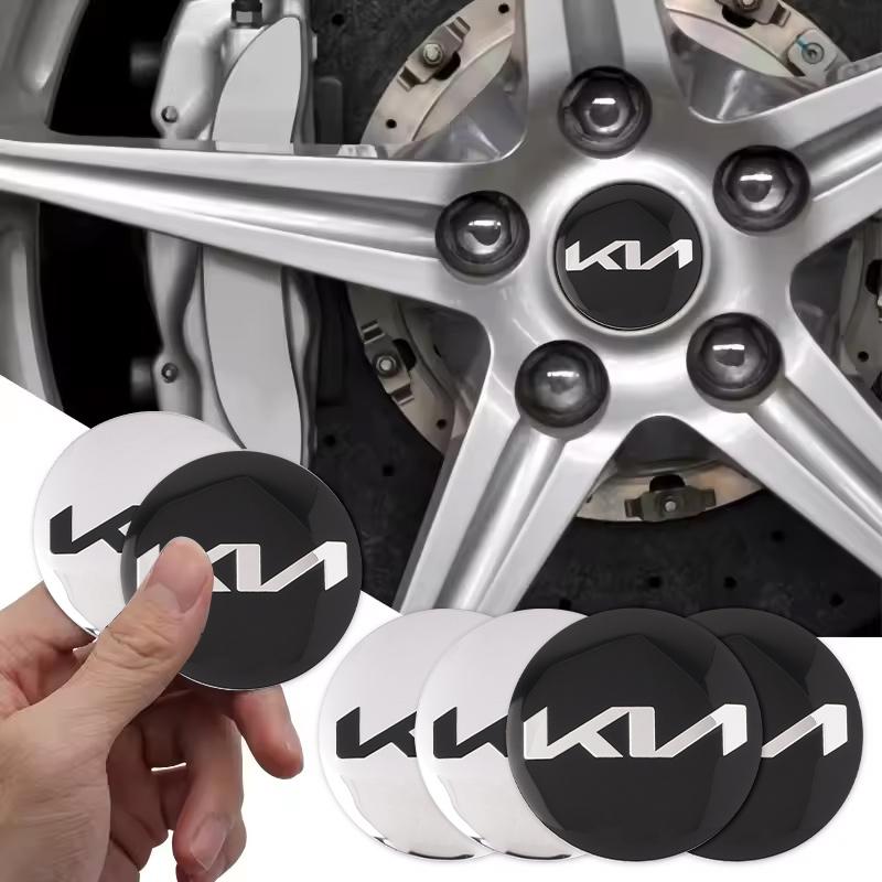 cnhwaz1 New 4PCS 56mm Car Wheel Center Hub Cap Emblem Stickers For KIA Rio Ceed Sportage Cerato Soul Sorento Picanto Optima Accessories