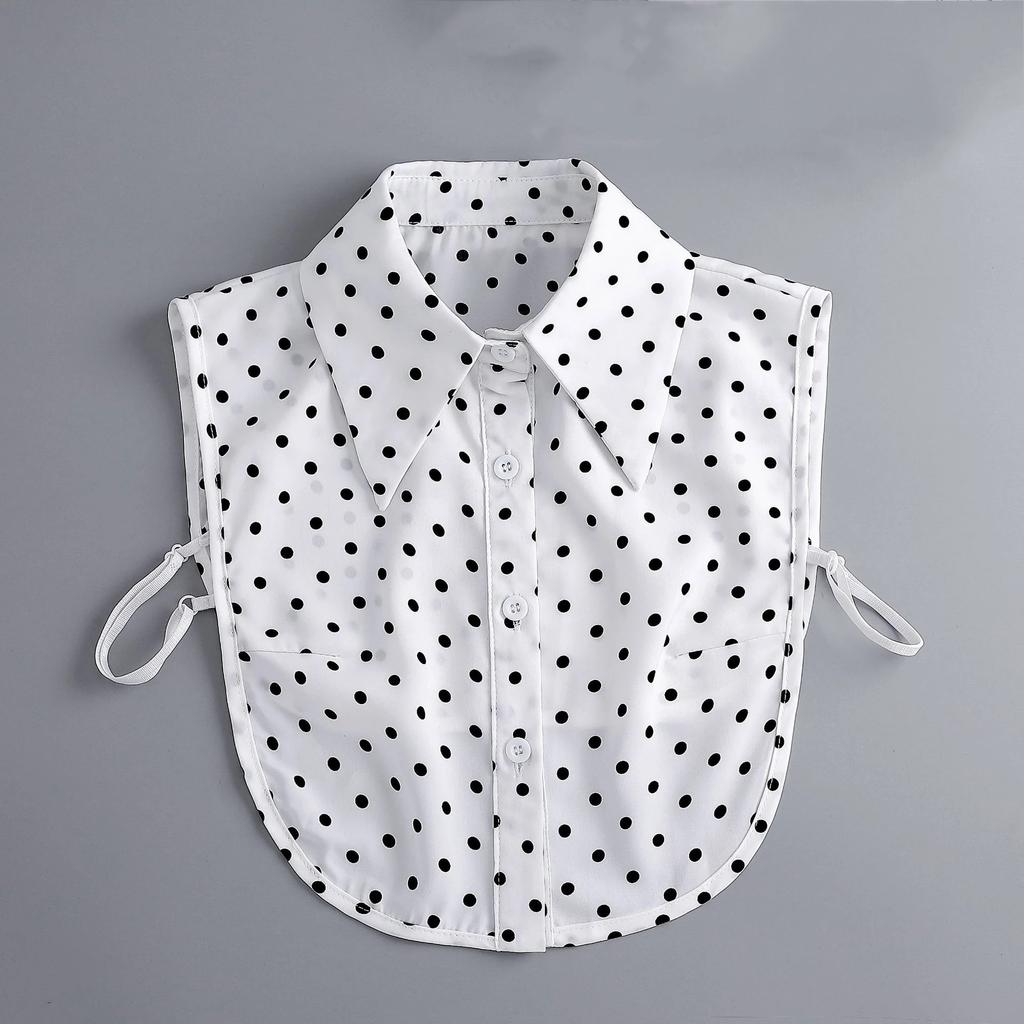 Linbaiway New Lapel Fake Collar Vintage Detachable Shirt Collar for Women Blouse Sweater False Collar Lapel Top Neckwear Ties