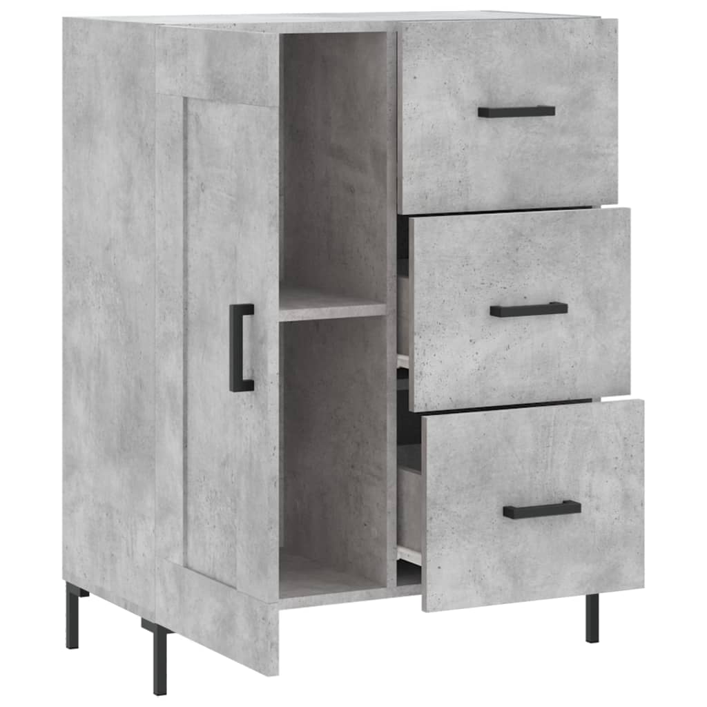 Sideboard Concrete Grey 69.5 x 34 x 90 cm Particleboard