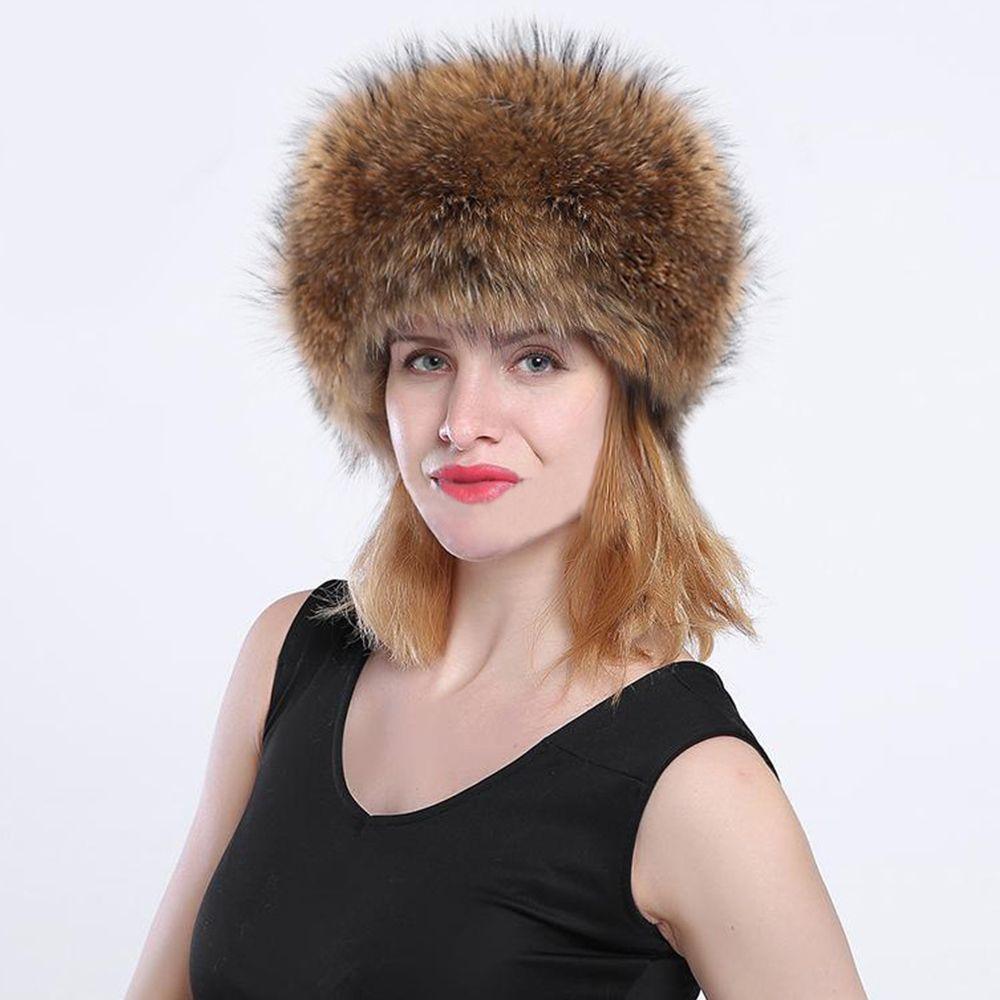 Fashion Winter Earwarmer Thick Fluffy Women Russian Cap Headband Hat Faux Fur