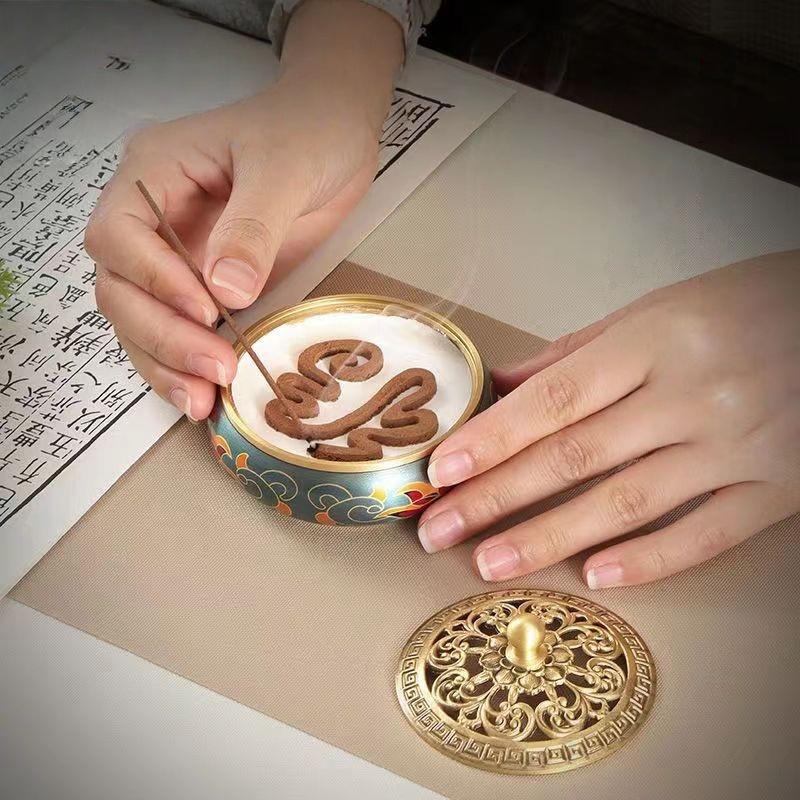 Incense burner incense seal stove plate incense burner sandalwood incense seal tool agarwood incense burner sandalwood burner