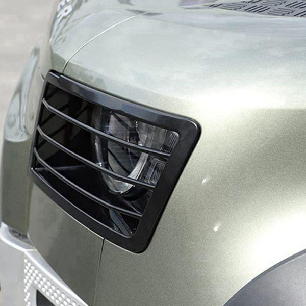 Pair of Headlight Protective Grilles for 20-23 Land Rover Defender