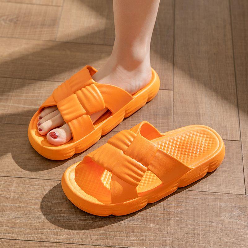 

Новые женские крутые тапочки для лета, для ношения на улице, увеличивающие рост, нескользящие, с толстой подошвой, домашние туфли для ванной 40