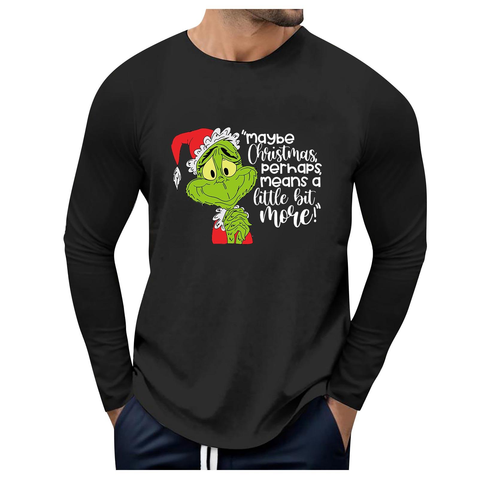 

Мужские свободные осенне-зимние топы с круглым вырезом и длинными рукавами, модная футболка с узором, креативные повседневные топы с буквенным принтом в стиле ретро, ​​уличные виды спорта XXL чёрный