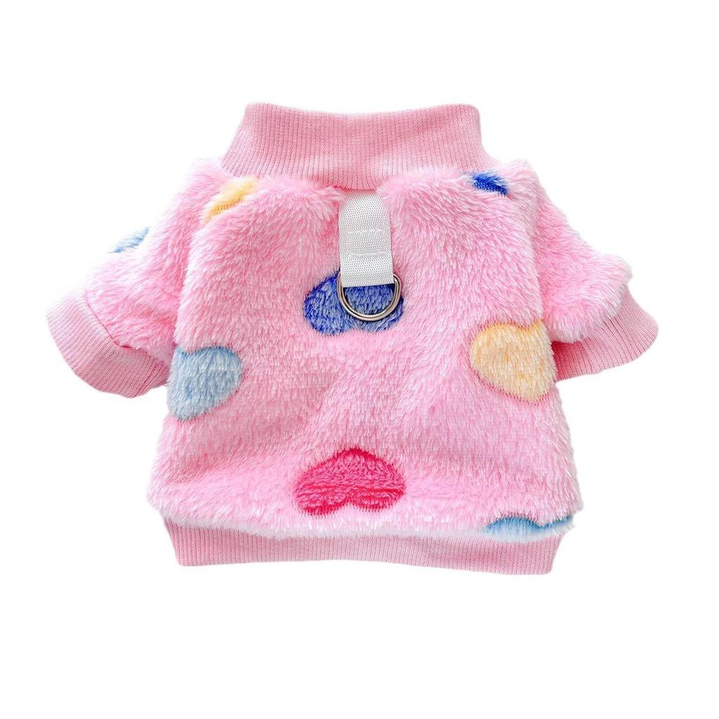 Autumn Flannel Warm Pet Vest for Dogs & Cats - Skin-Friendly & Leashable