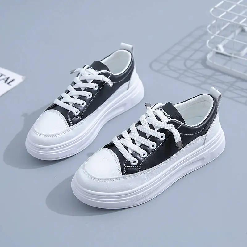 

White High on Platform Women s Shoes Offer Comfortable and Elegant Aesthetic Korean Walking Original Light Ladies Footwear Sale 35
