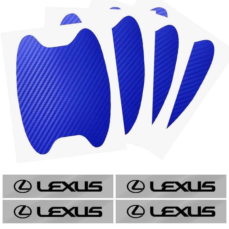 8 ks Nálepka na dveře auta Ochranná fólie proti poškrábání kliky auta Styling auta Pro Lexus IS250 Ct200h ES300h RX350 IS300h NX300h UX