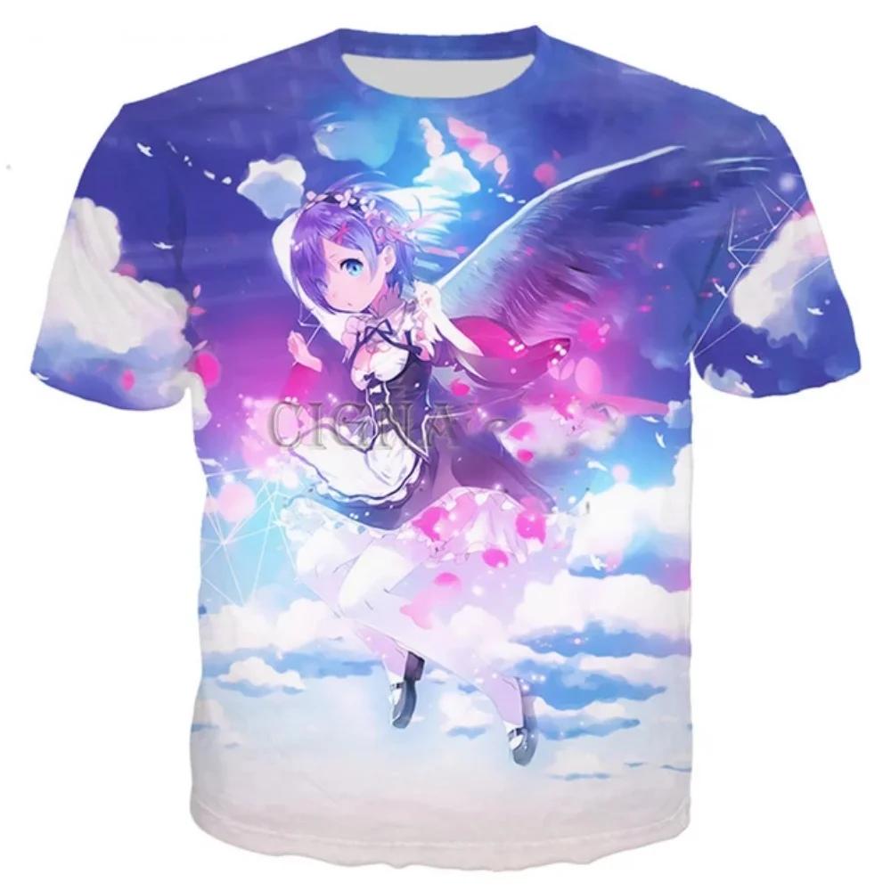 New T Shirt Men_women Anime Girl 3D Printed T-shirts Casual Harajuku Style Tshirt Streetwear Tops Oversized Clothing