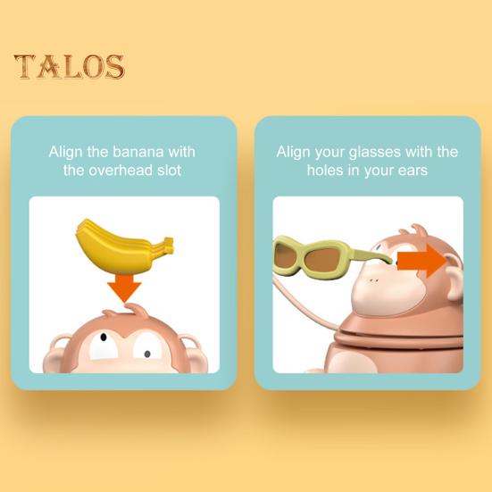 Kids Boxing Gorilla Board Game 2 Players Orangutan Battle Toy Toddlers Boys Girls Educational Interactive Bouncing Monkey Fighting Toy