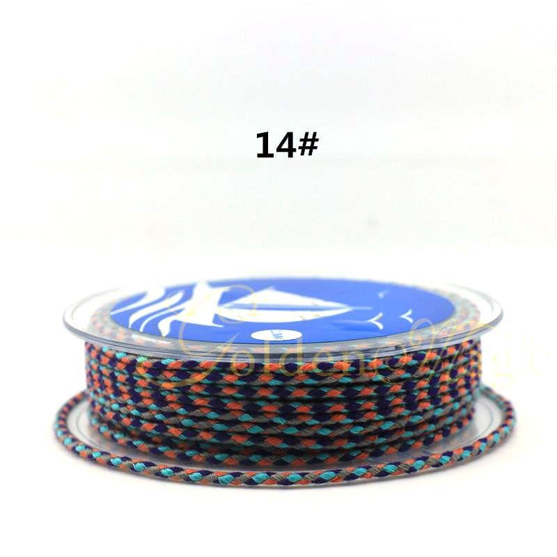 Colorful Carrying Strap Braided Rope Hand-Made Cotton Threads Handcraft Braiding Rope Braided Rope Bracelet Braiding Thread Crafts Tassel DIY Material