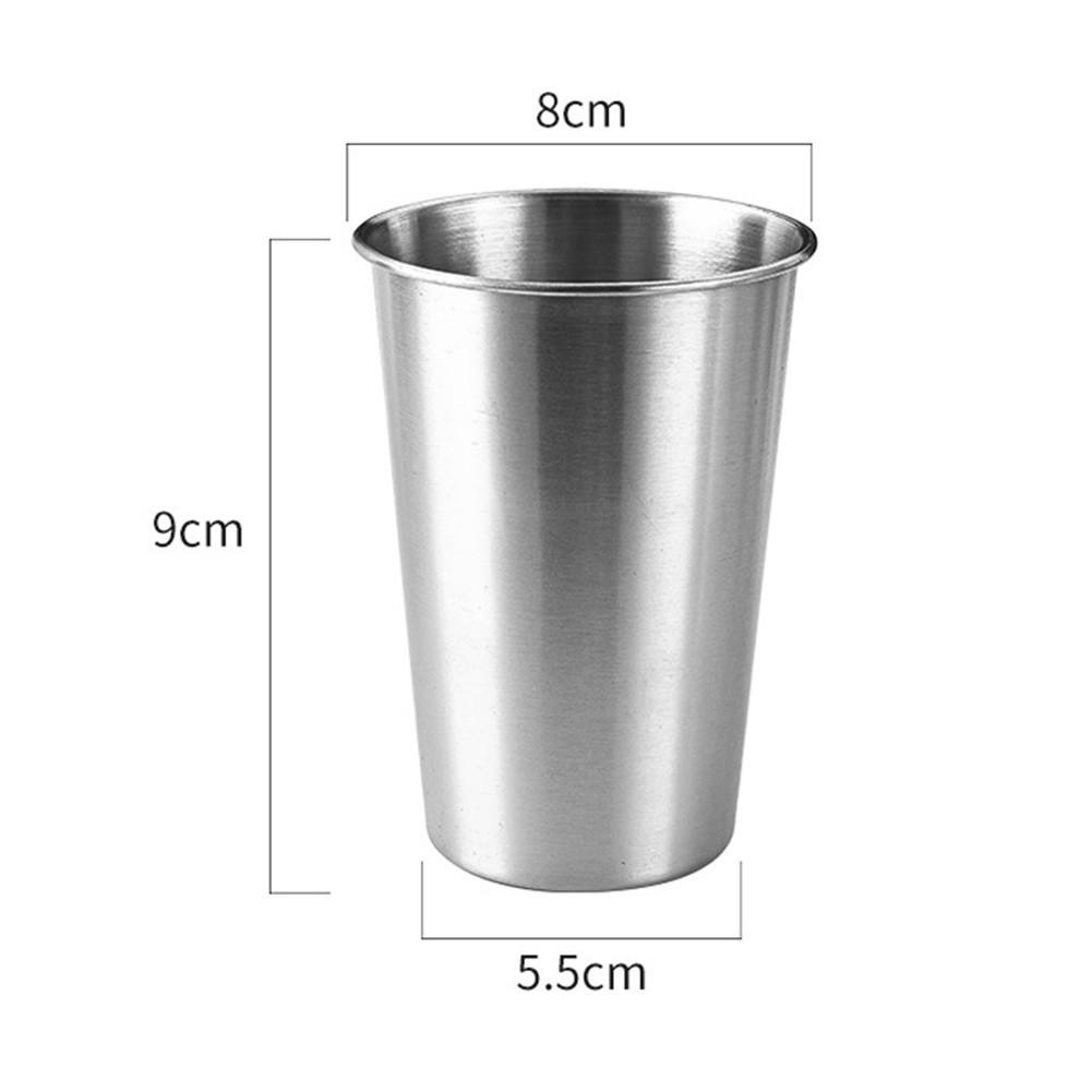 Resilient Stainless Steel Beer Cup Mug for Camping and Party 240 500ml