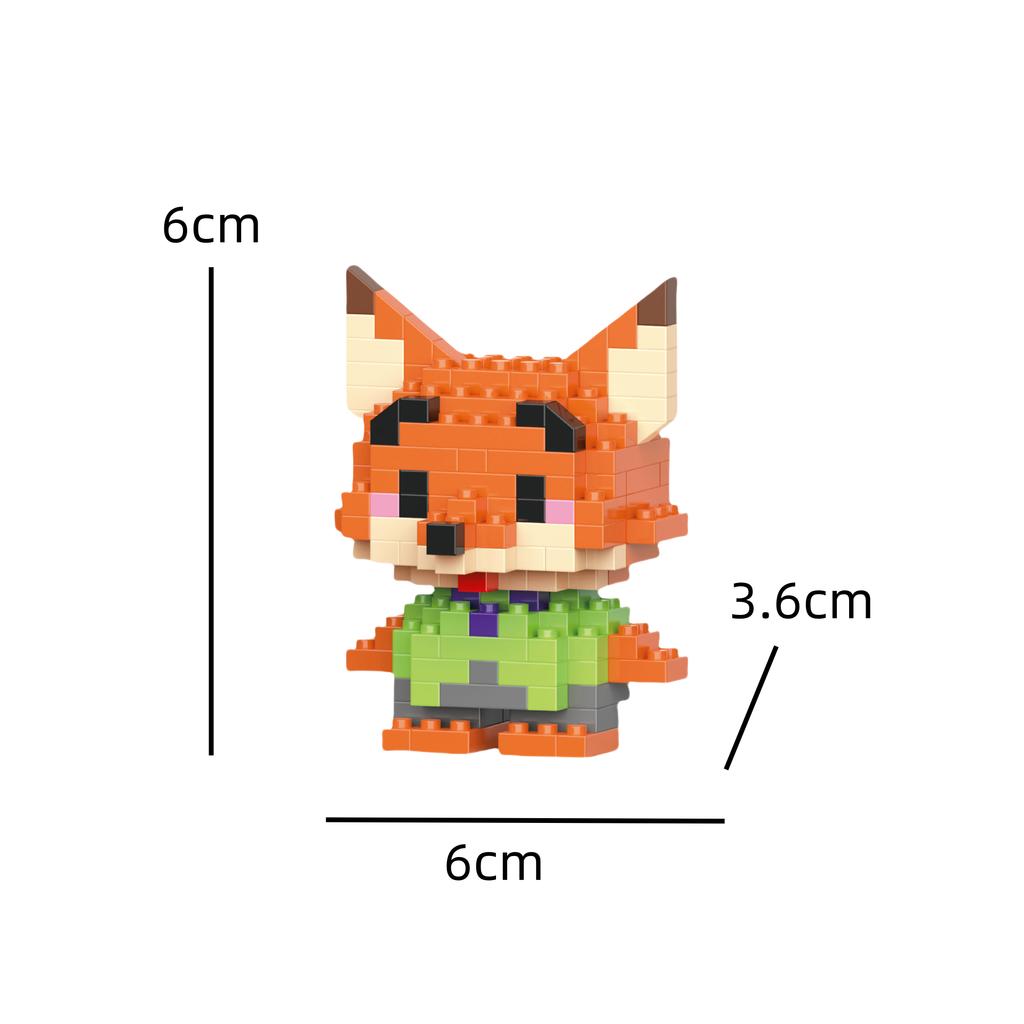 No Box  6Cm High Building Blocks Stitch Kawaii Mini Desktop Ornaments Youth Toys Room Decoration Anime Cartoon Halloween