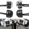 Motorcycle 1"25mm Handlebar Control Switch With Wiring Harness Black/ Chrome For Harley Softail Dyna Sportster 883 1200 V-Rod