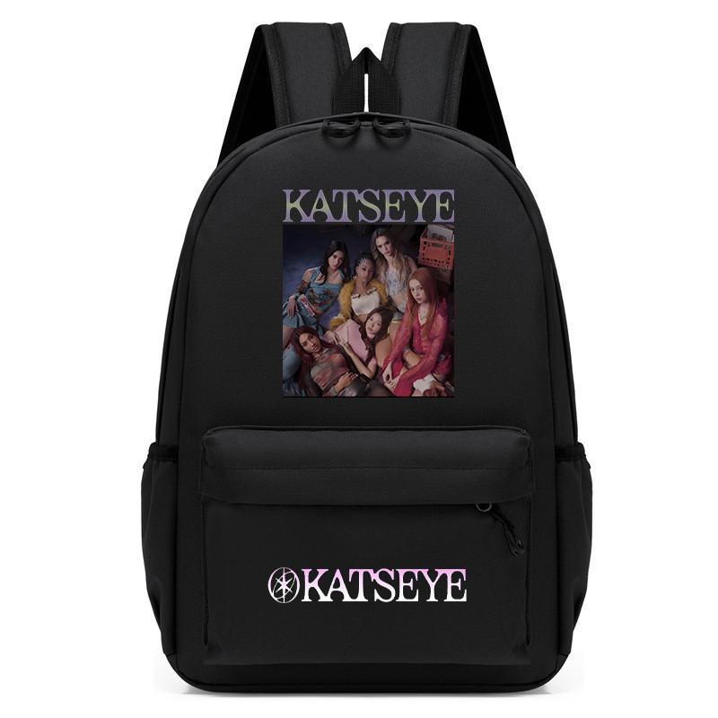 60123-15 Popstars KATSEYE Bedruckter Rucksack Schüler Schule Wasserdichte Tasche