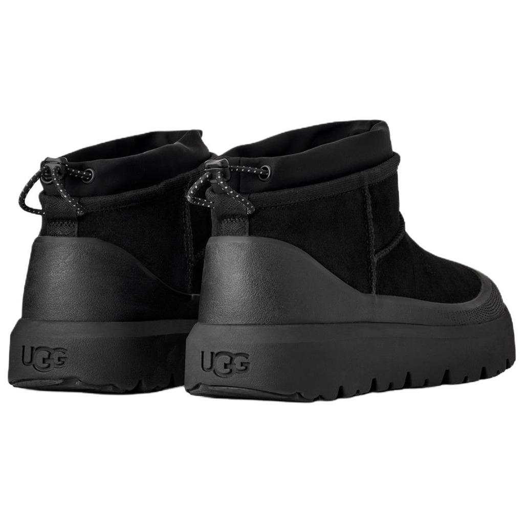 UGG Cl Ultra Mini Wetter Wildleder Warm Mode Bequem Schneestiefel Herrenstiefel Schwarz 1174196-BLK