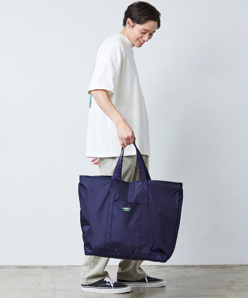 LL Bean Everyday Lightweight Extra One Size Fits Darkest Navy 1000208765 Tote, Large, Most, Blue,