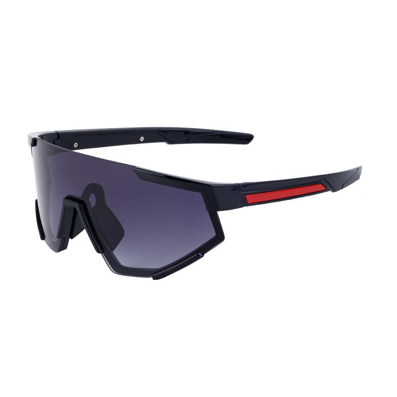 Fashion One-Piece Large-Frame Sunglasses, Men'S And Women'S Outdoor Cycling Sports Goggles, Colorful One-Piece Sunglasses