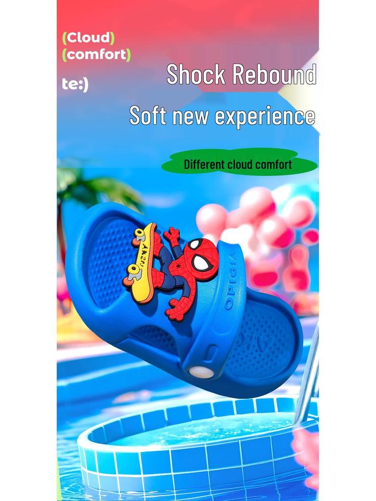 Letnie klapki dziecięce EVA 2025: Antypoślizgowe, Grube Sandały dla Chłopców