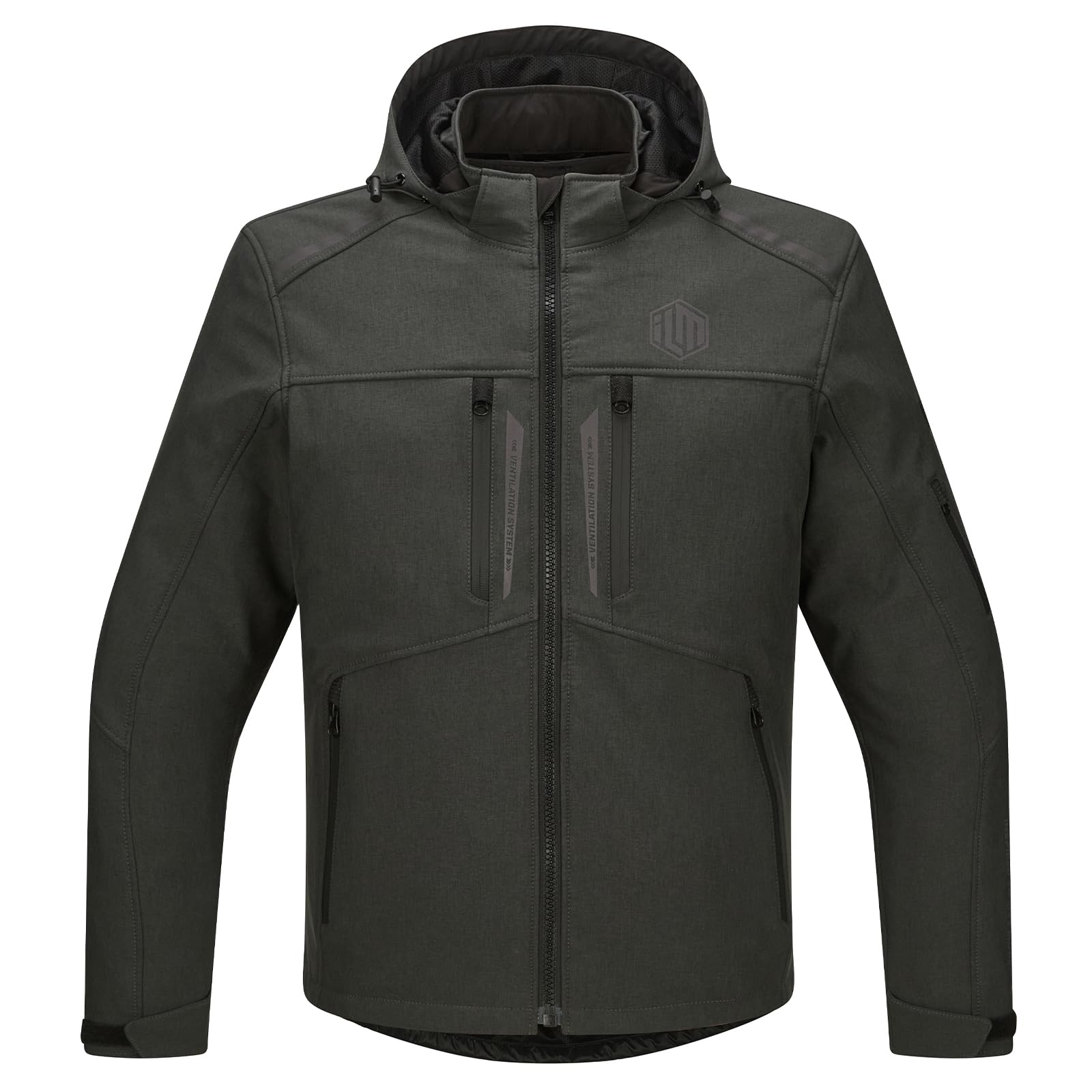 

ILM Motorcycle Riding Asian Removable Inner Detachable Abrasion Perfect for or City Jacket, Autumn/Winter/Spring, Fit, Windproof/Waterproof, Warm,