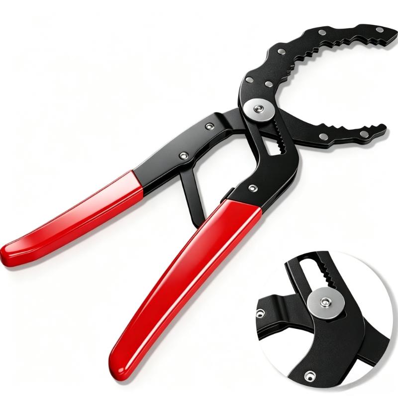 Adjustable Oil Filter Pliers Wrench Universal Car Oil Filter Removal Tool Clamp Type Disassembly Plier for Auto Repair
