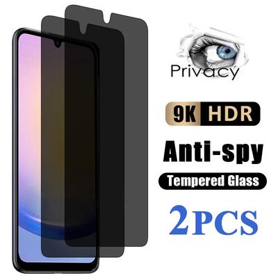 2 vnt Privatumo ekrano apsauga, skirta Samsung Galaxy A05S A05 A15 A25 A54 A04S A14 A24 A34 A33 A53 A73 M54 5G iPhone 15 14 13 12 11 Pro Max grūdintas stiklas