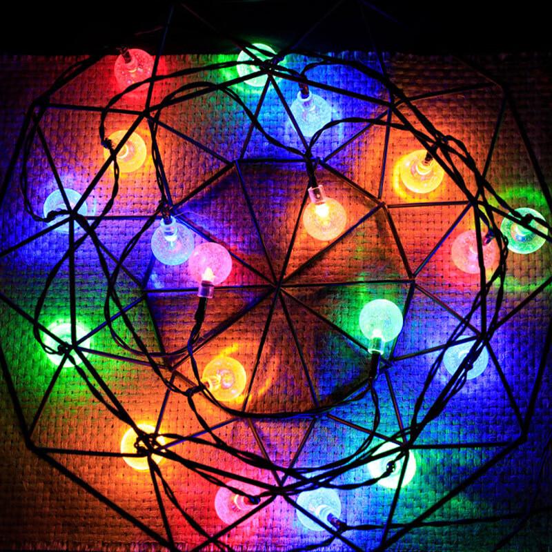 LED Solar Bubble Ball String Lights
