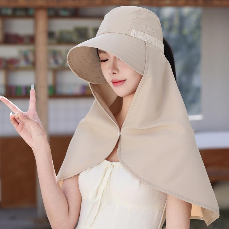 Multifunctional all-in-one sun protection cap shawl sun hat women's summer extended neck protection UV protection sun hat