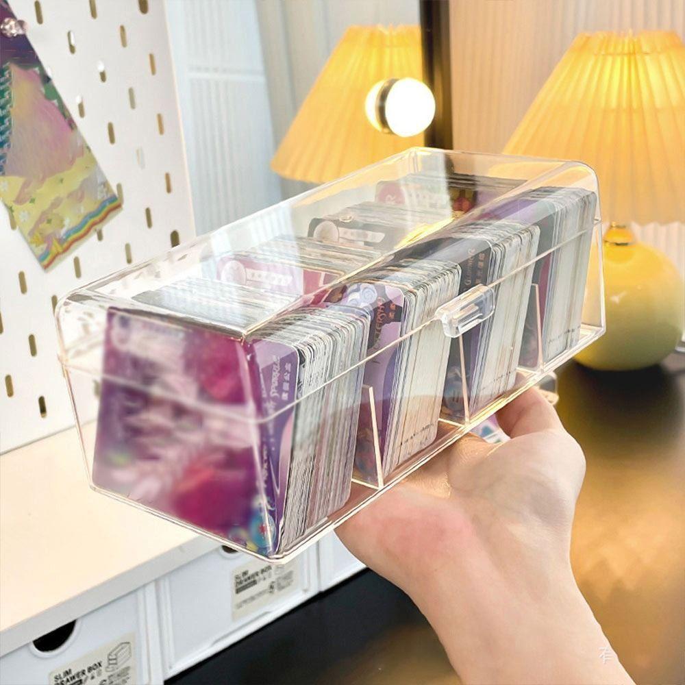 Acrylic Card Display Box Transparent Blind Box Korean Storage Box  Kpop Photocard