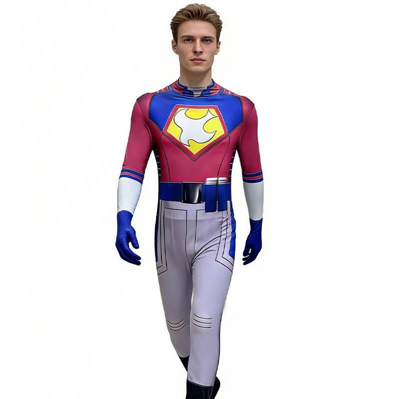 Disfraz Cosplay de Pacificador de Escuadrón Suicida con Material de Seda de Leche para Niños y Adolescentes