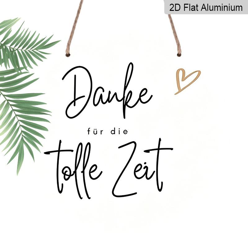 2D Flat Retro Aluminum Wall Stickers in Various Sizes. German-themed Thank-you Decorations, Minimalist Instagram Style. A Perfect Home Décor and Gift