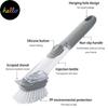 2 In1 Long Handle Cleaning Brush with Removable Brush Sponge Automatic Liquid Dispenser Kitchen Cleaning Tools DishWas ng Brush